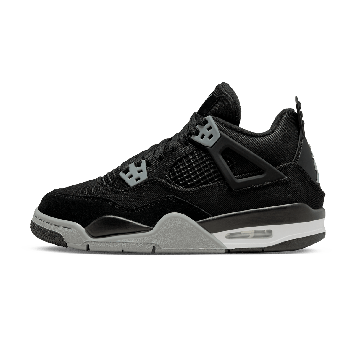 Air Jordan Michael 4 Retro SE GS 'Black Canvas' - Kick Basketball