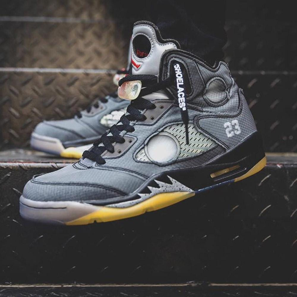 OFF-WHITE x Air Jordan 5 Retro SP 'Muslin' - Kick Game