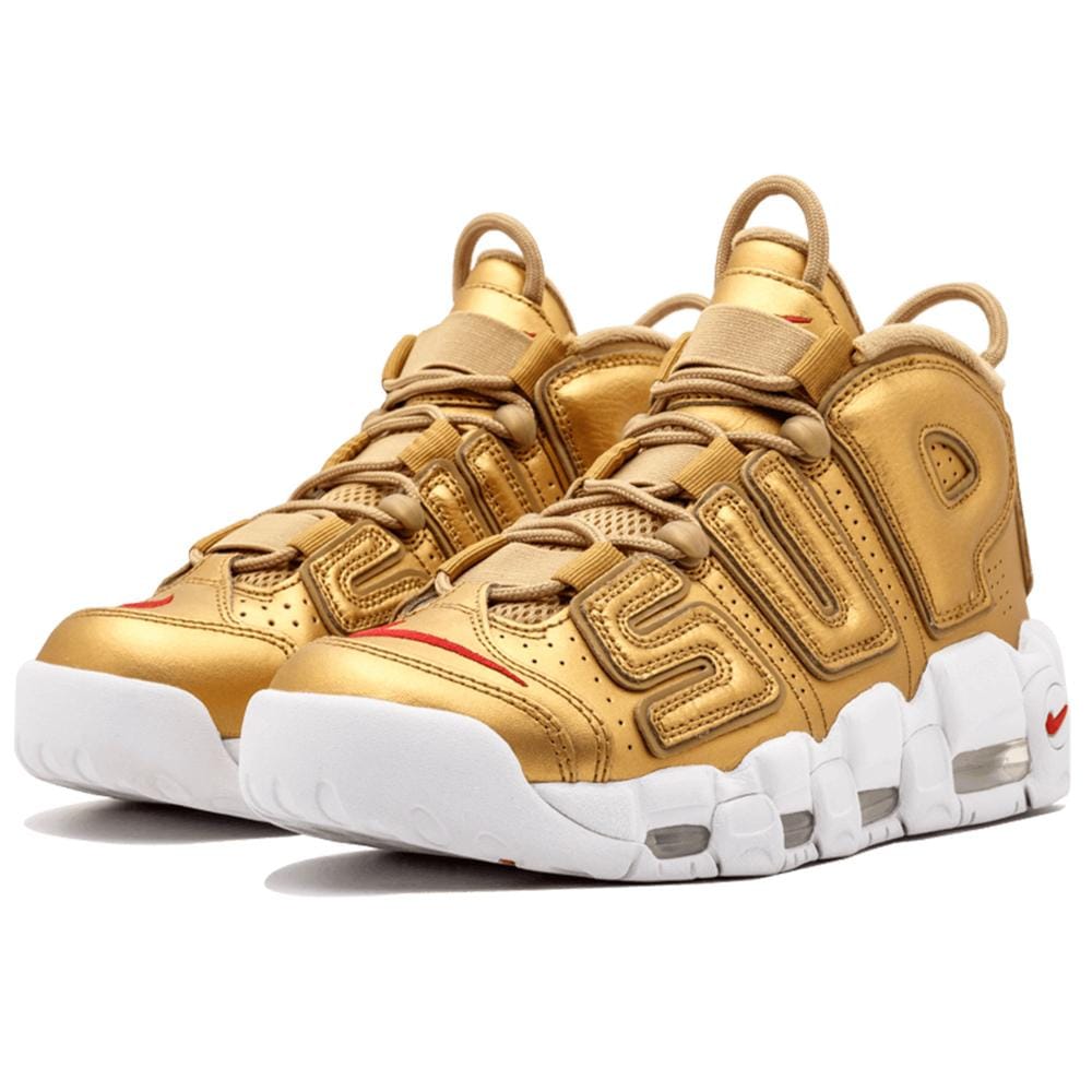 Supreme x Nike Air More Uptempo "Metallic Gold" - Kick Game