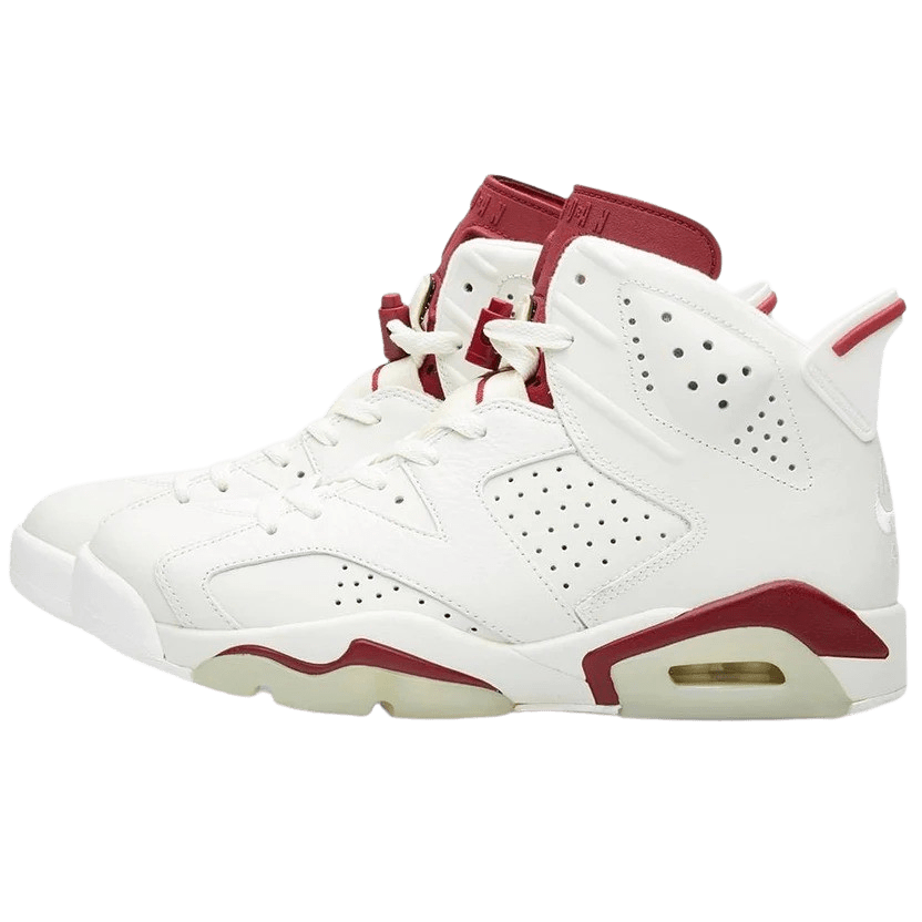 Nike air jordan 6 top retro maroon