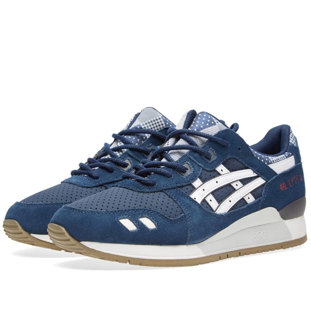 ASICS GEL LYTE III 'PATCHWORK' Navy & White - Kick Game