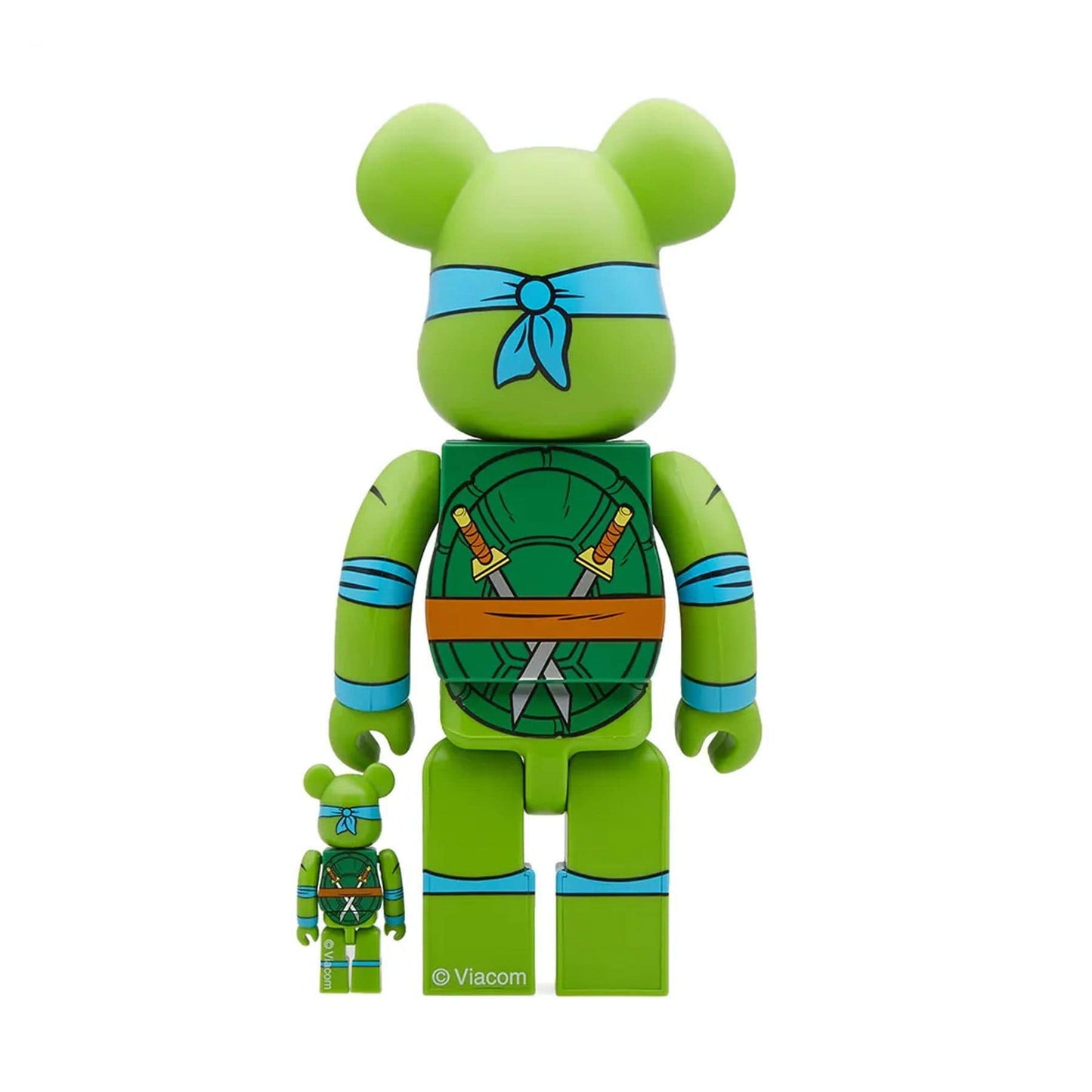 Bearbrick Medicom TMNT Leonardo 100% & 400% Set 'Green' - Kick Game