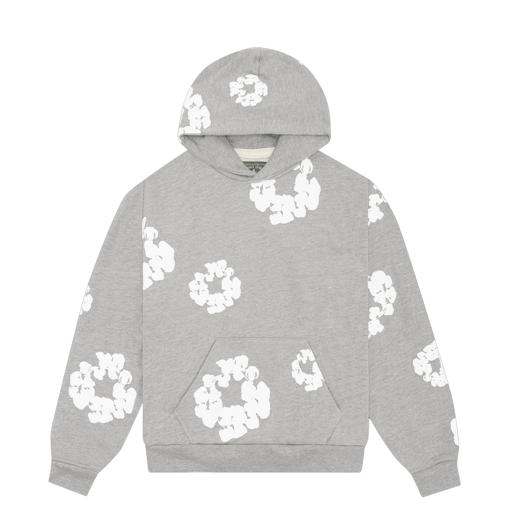 Denim Tears The Cotton Wreath Hooded Ulla Sweatshirt 'Grey' - UrlfreezeShops