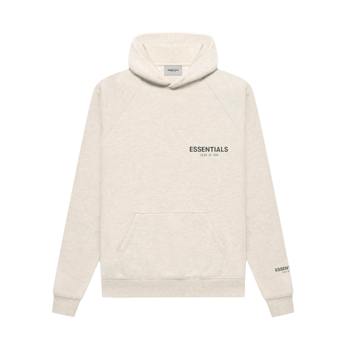 Fear of God Essentials Core Collection Pullover Hoodie 'Light Heather Oatmeal' - UrlfreezeShops