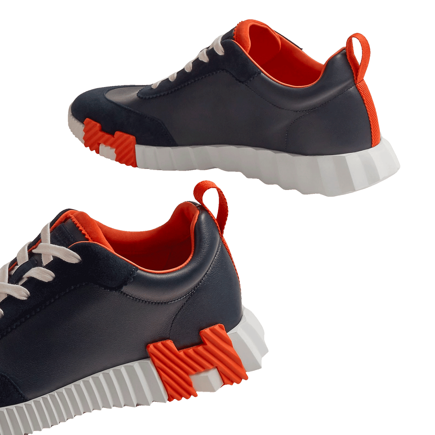 Hermès Paris Bouncing Sneaker 'Marine/Orange' - Kick Game