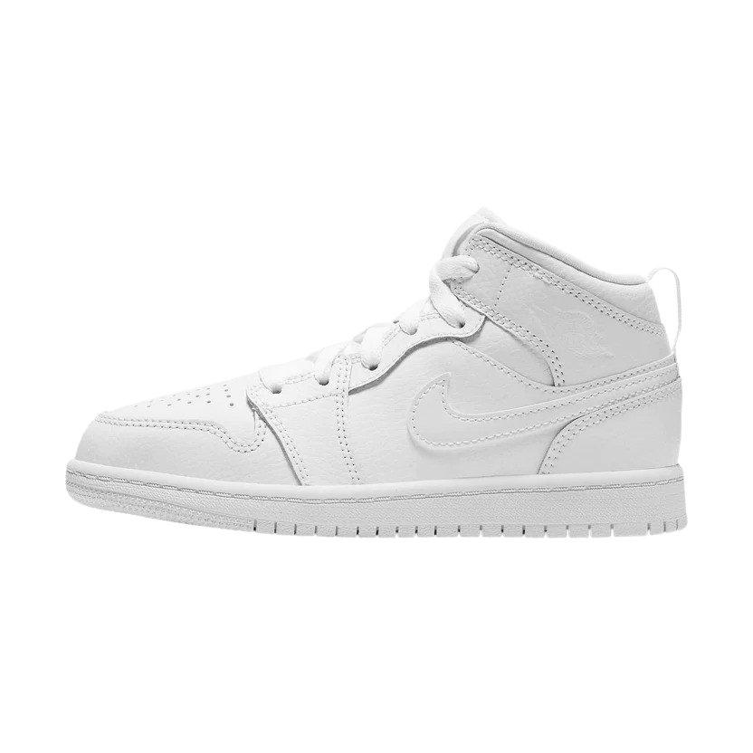 Air Jordan 1 Mid PS Triple White Kick Game
