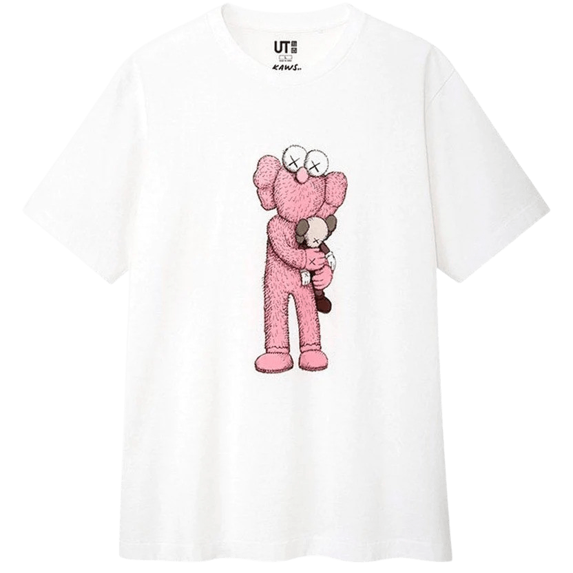 KAWS x Uniqlo Pink BFF Tee White - Kick Game