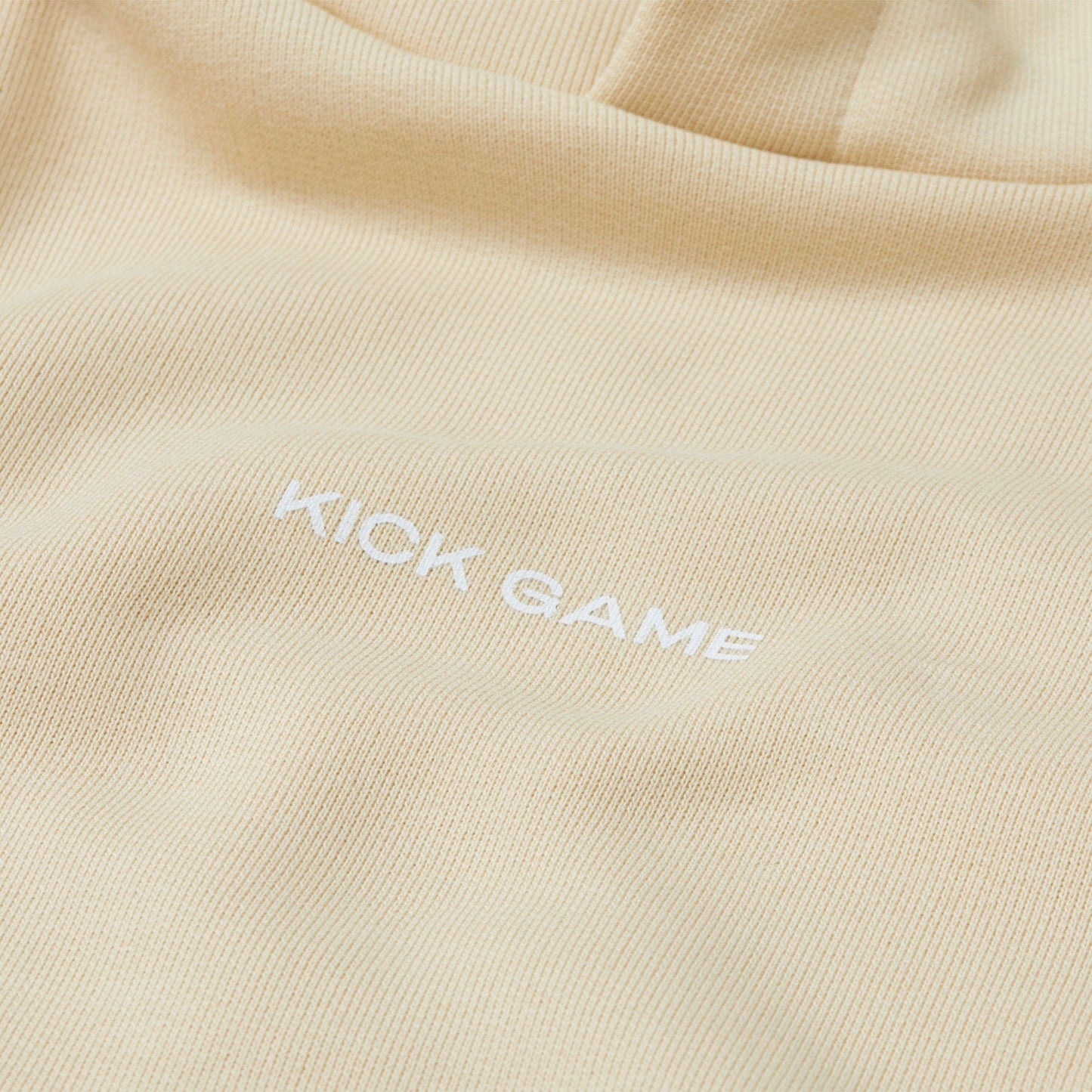 Kick Game Logo Hoodie 'Cream' - Kick Game