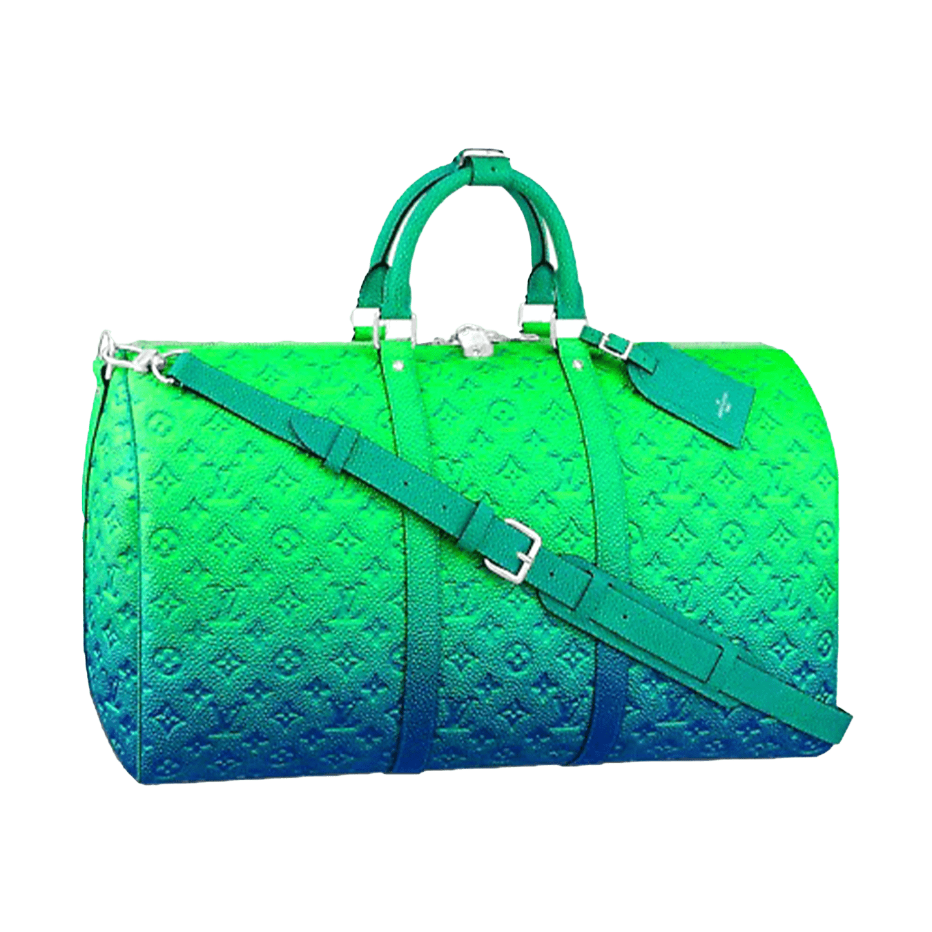 Louis Vuitton Keepall 50B Taurillon Illusion Blue/Pink in Leather with  Silver-tone - US