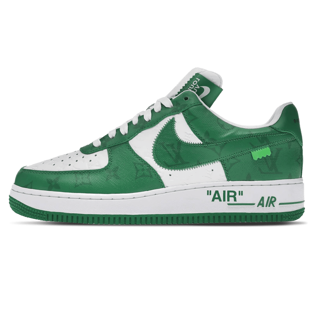 Louis Vuitton Nike Nike Air Force 1 Me Low By Virgil Abloh White Green - UrlfreezeShops