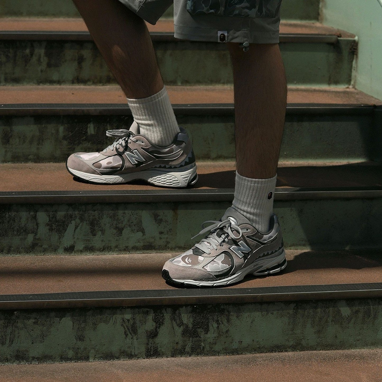 BAPE x 2002R 'Apes Together Strong - Grey Camo' - Kick Game