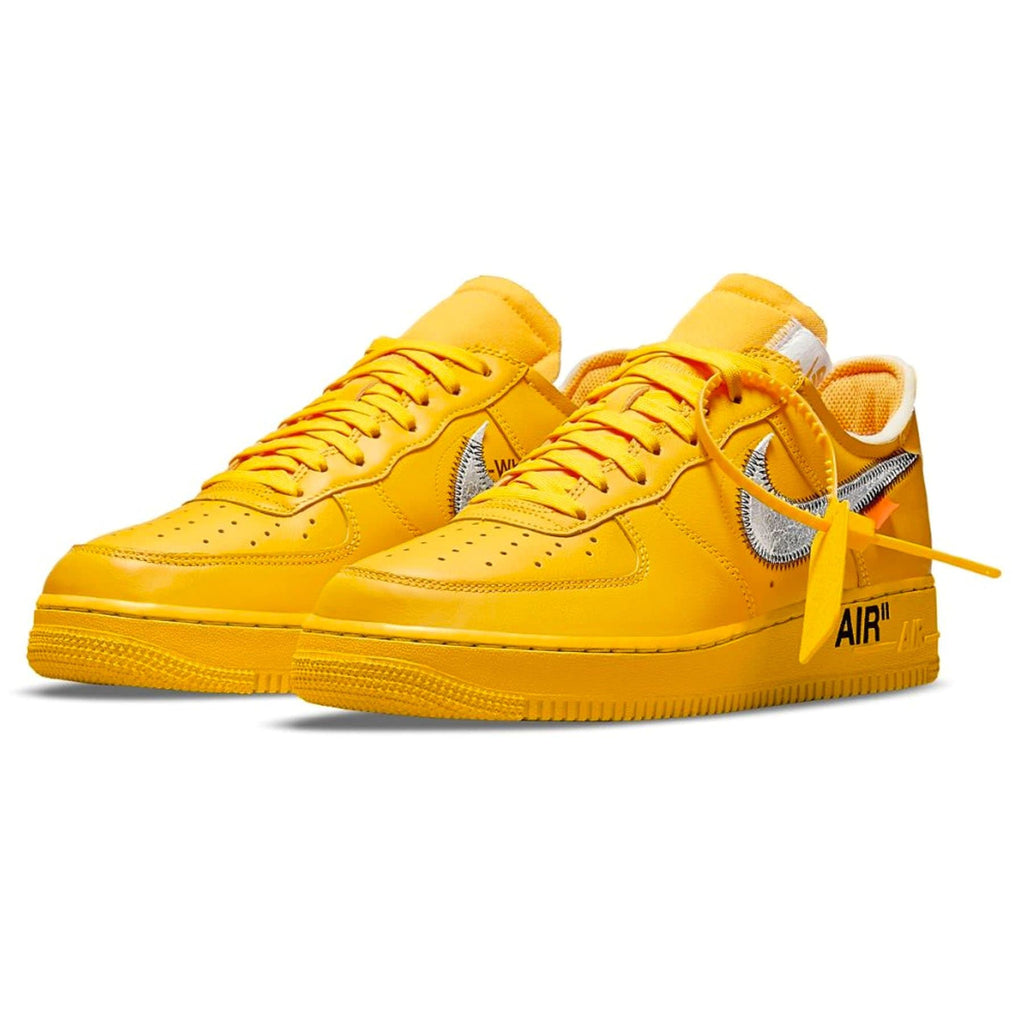 nike air force 1 low off white university gold metallic silver DD1876 700 2