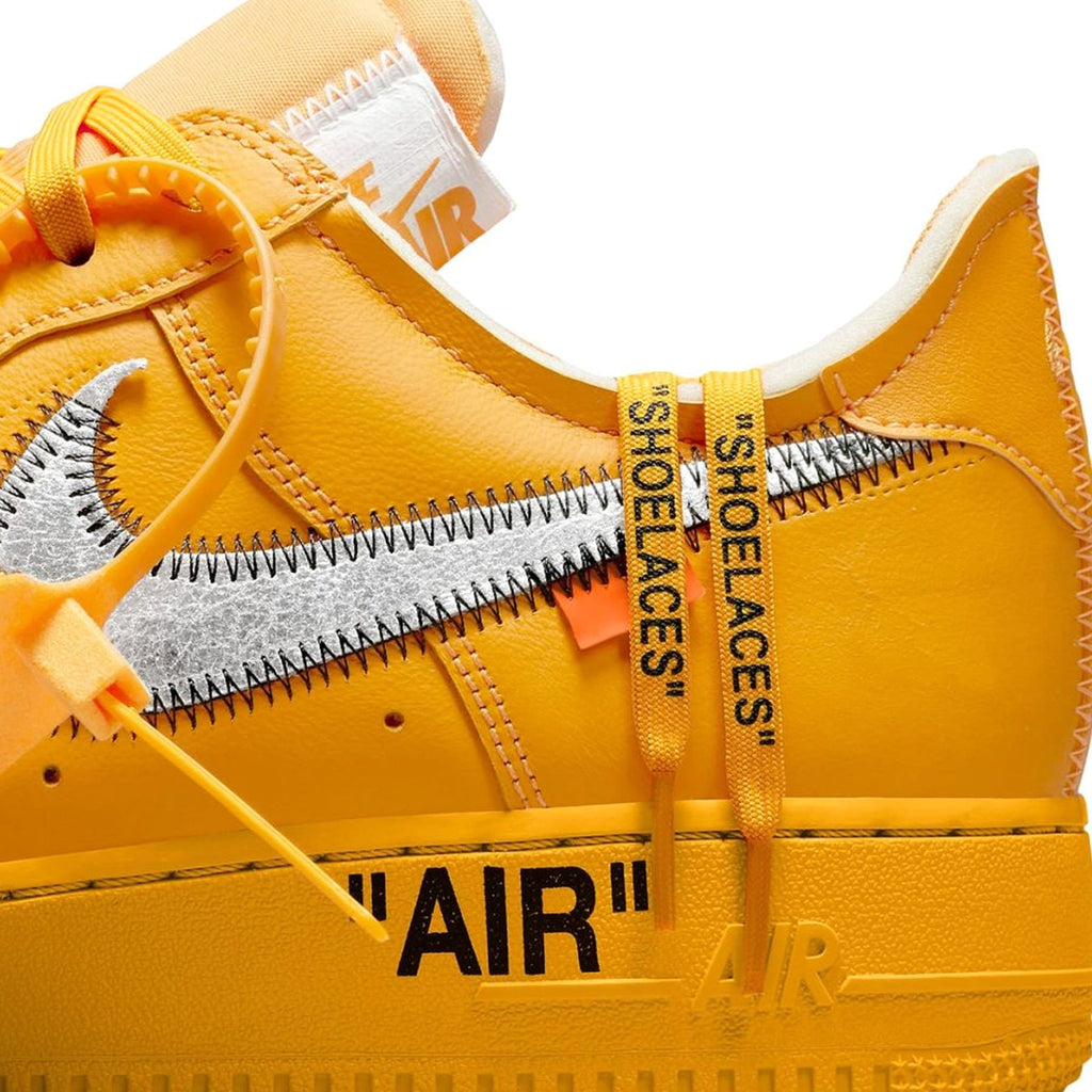 nike air force 1 low off white university gold metallic silver DD1876 700 8