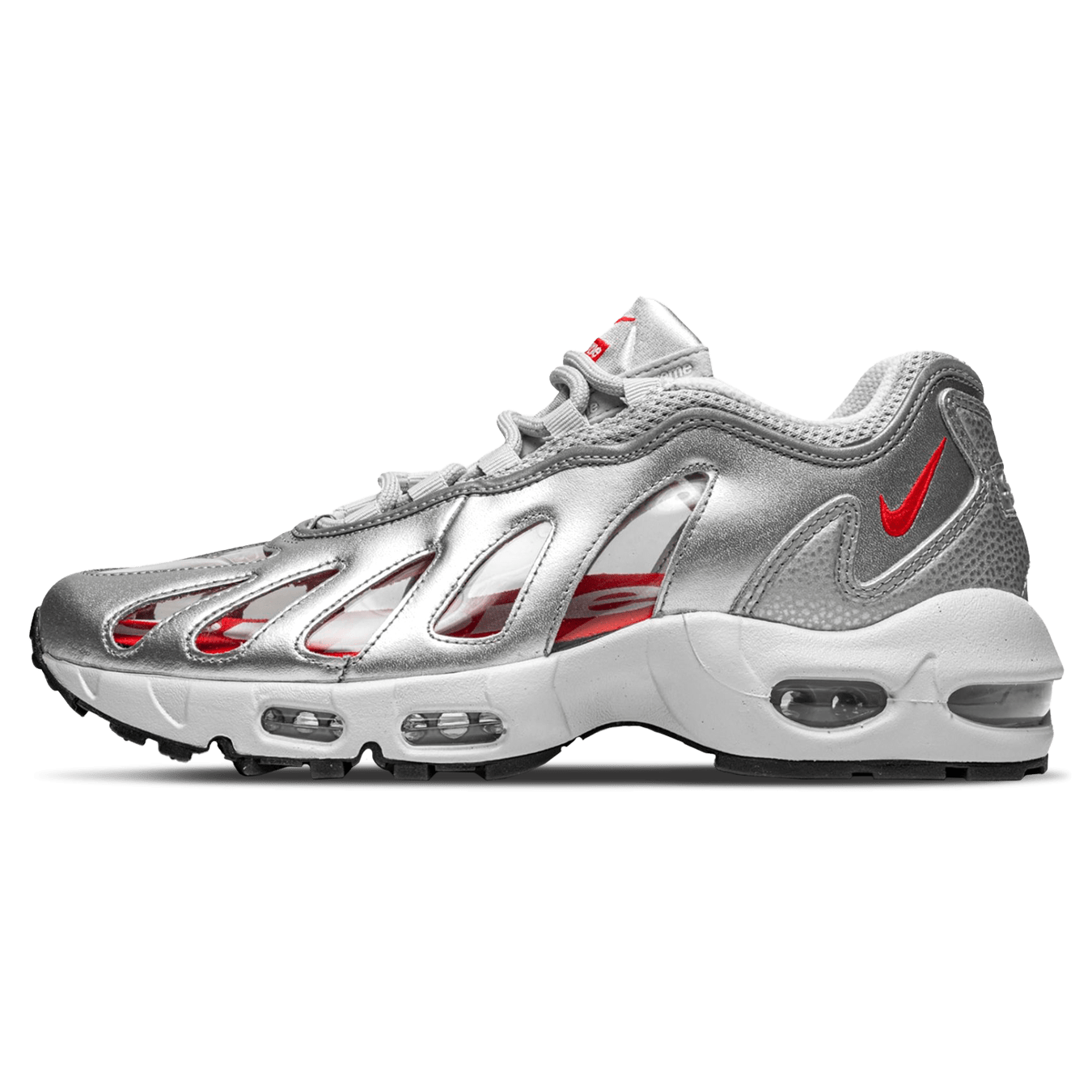 Nike x Supreme Air Max 96 'Metallic Silver' - Kick Game