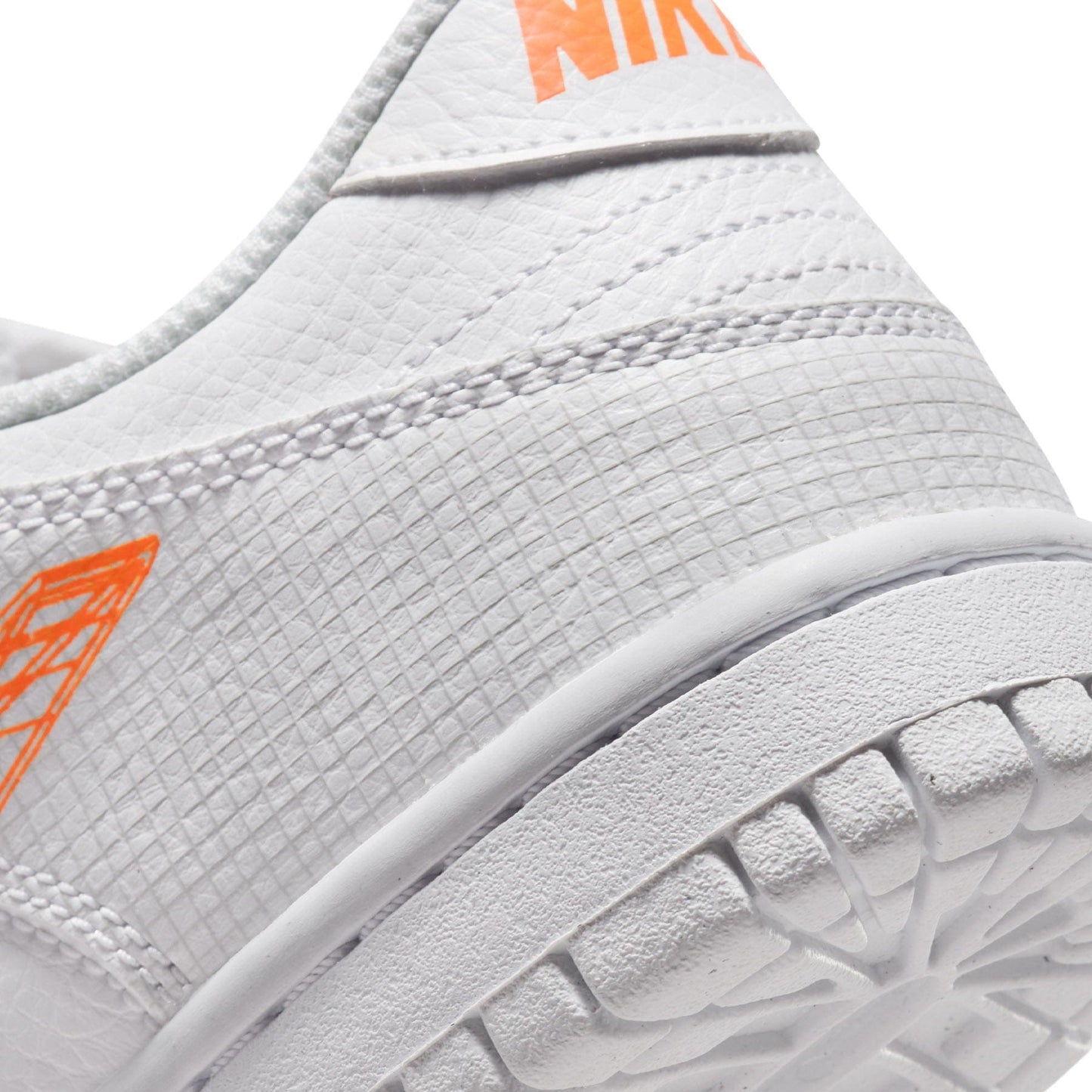 Nike Dunk Low GS 3D Swoosh White Grey - Kick Game