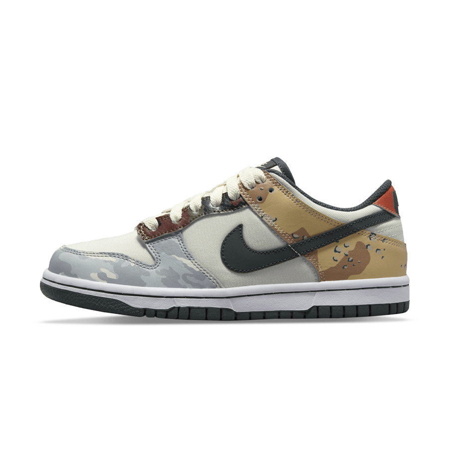 Nike Dunk Low SE GS 'Sail Multi-Camo' - Kick Game