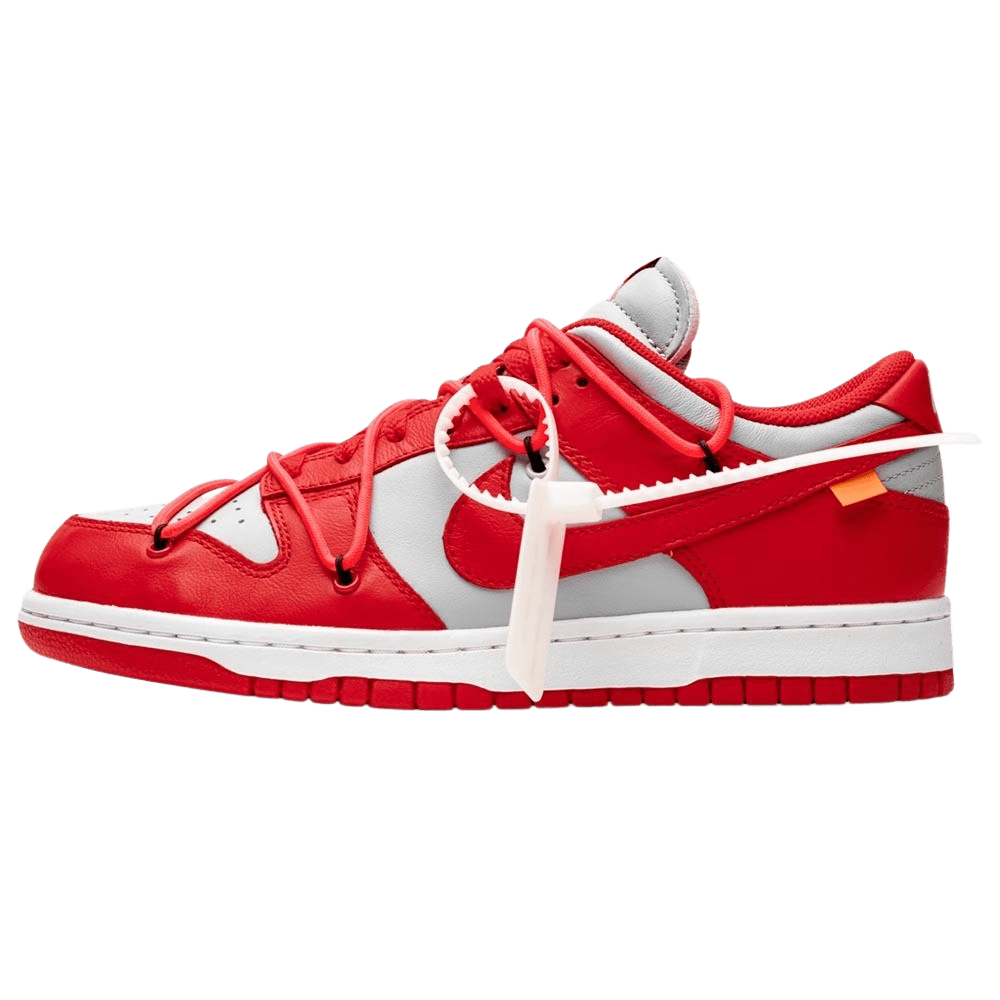 OFF-WHITE x Nike Dunk Low 'University Red' - Kick Game