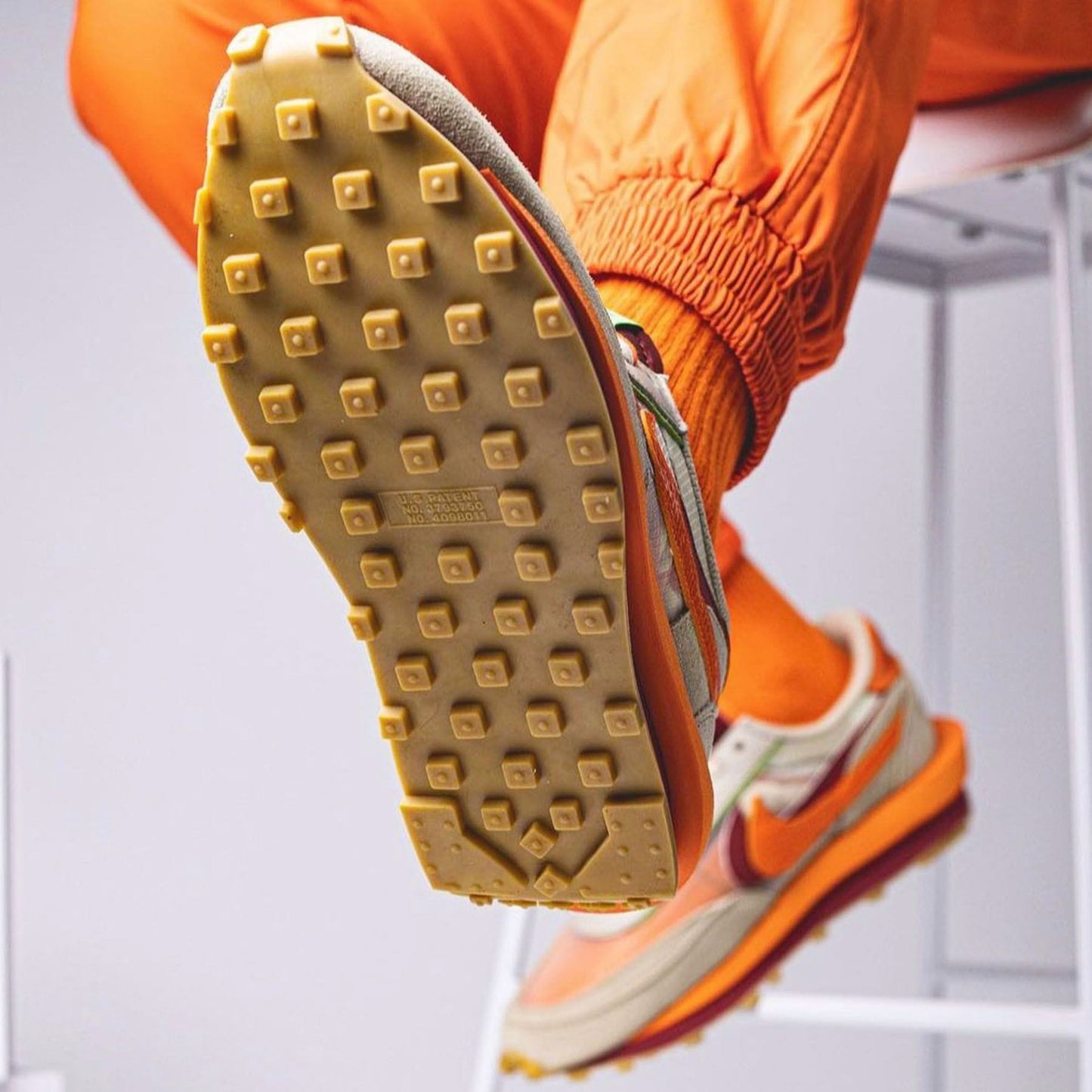 sacai x Clot x LDWaffle 'Net Orange Blaze' - Kick Game