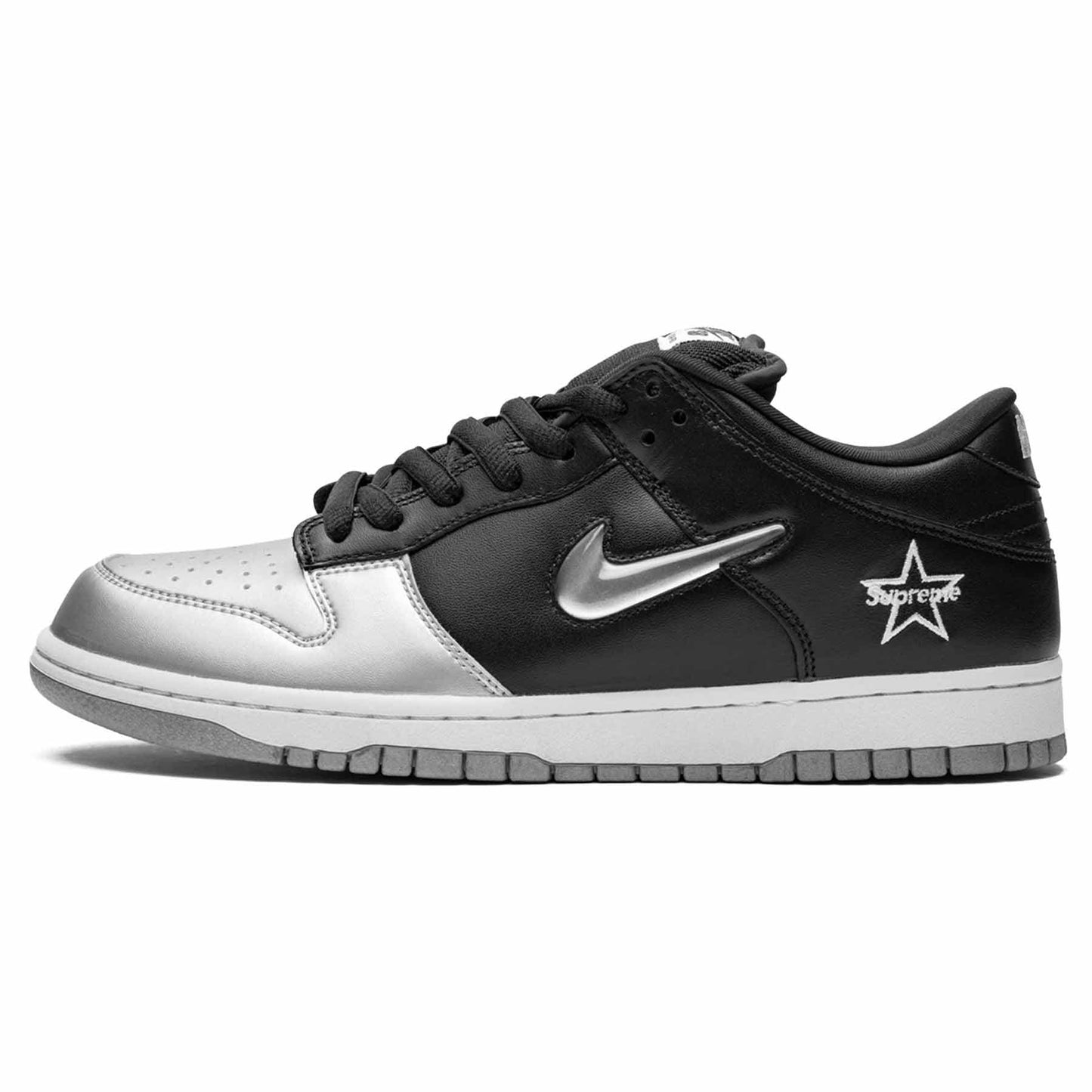 Supreme x Nike Dunk SB Low QS 'Metallic Silver' - Kick Game