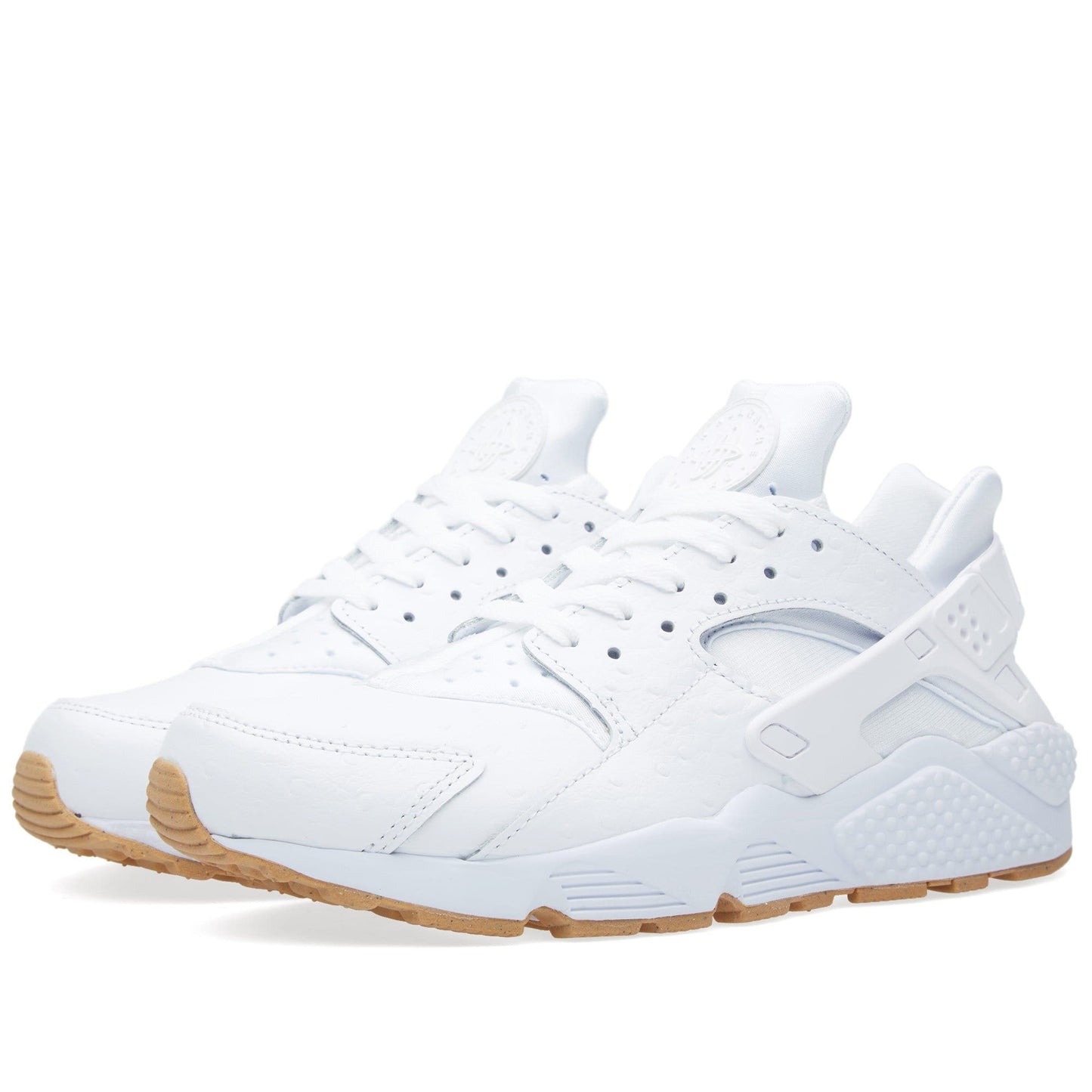 NIKE AIR HUARACHE RUN White & Gum - Kick Game