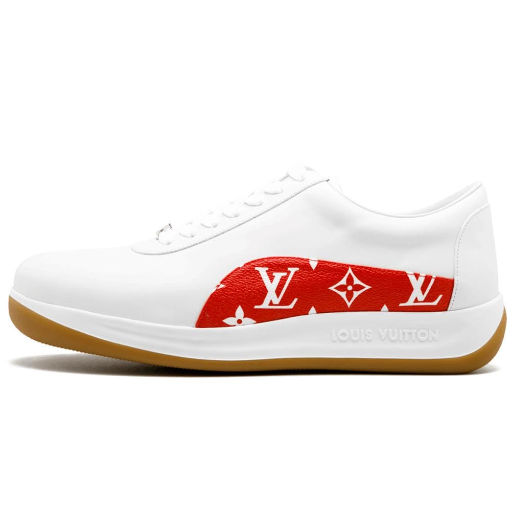 white and red louis vuittons