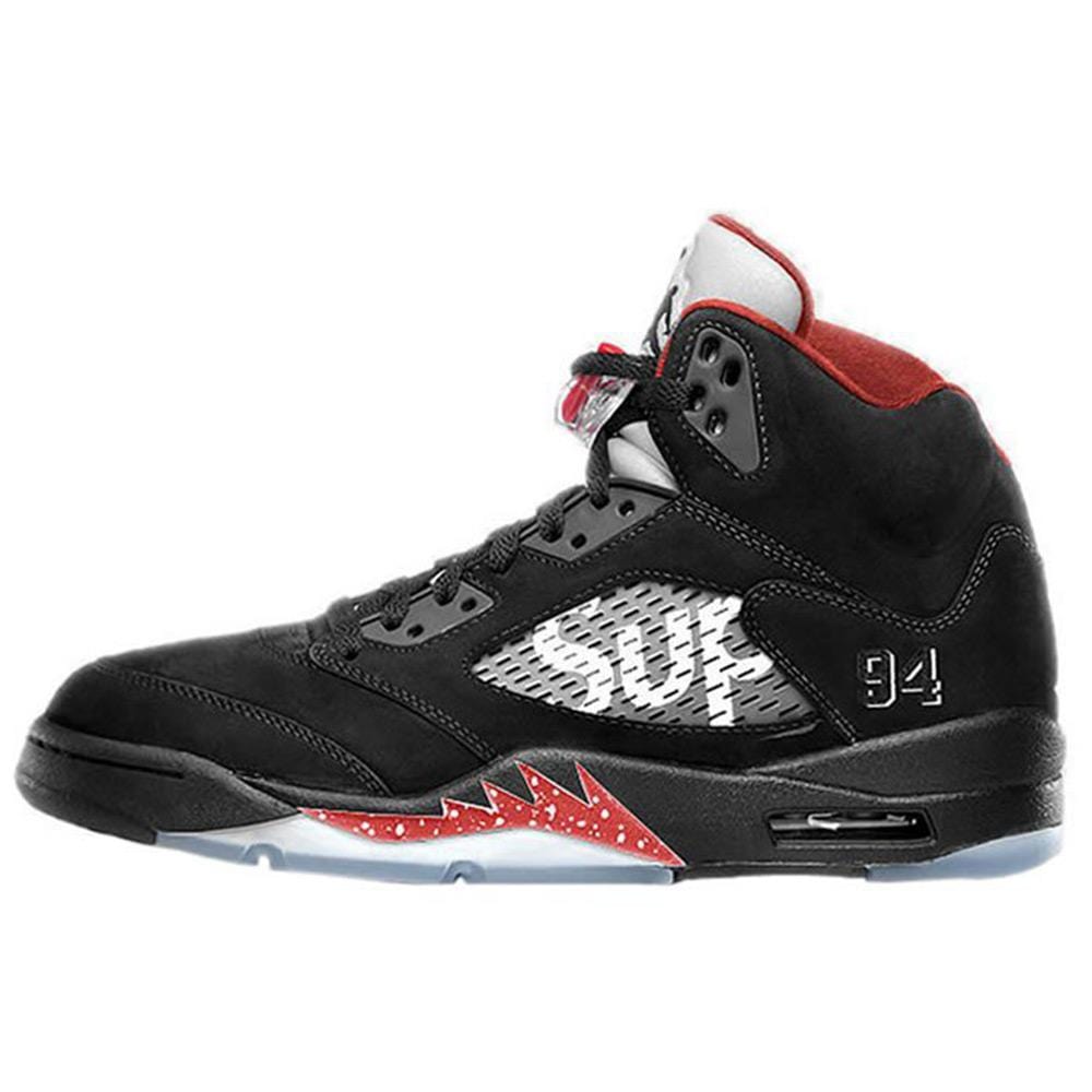 AIR JORDAN 5 RETRO SUPREME "SUPREME" Black - Kick Game