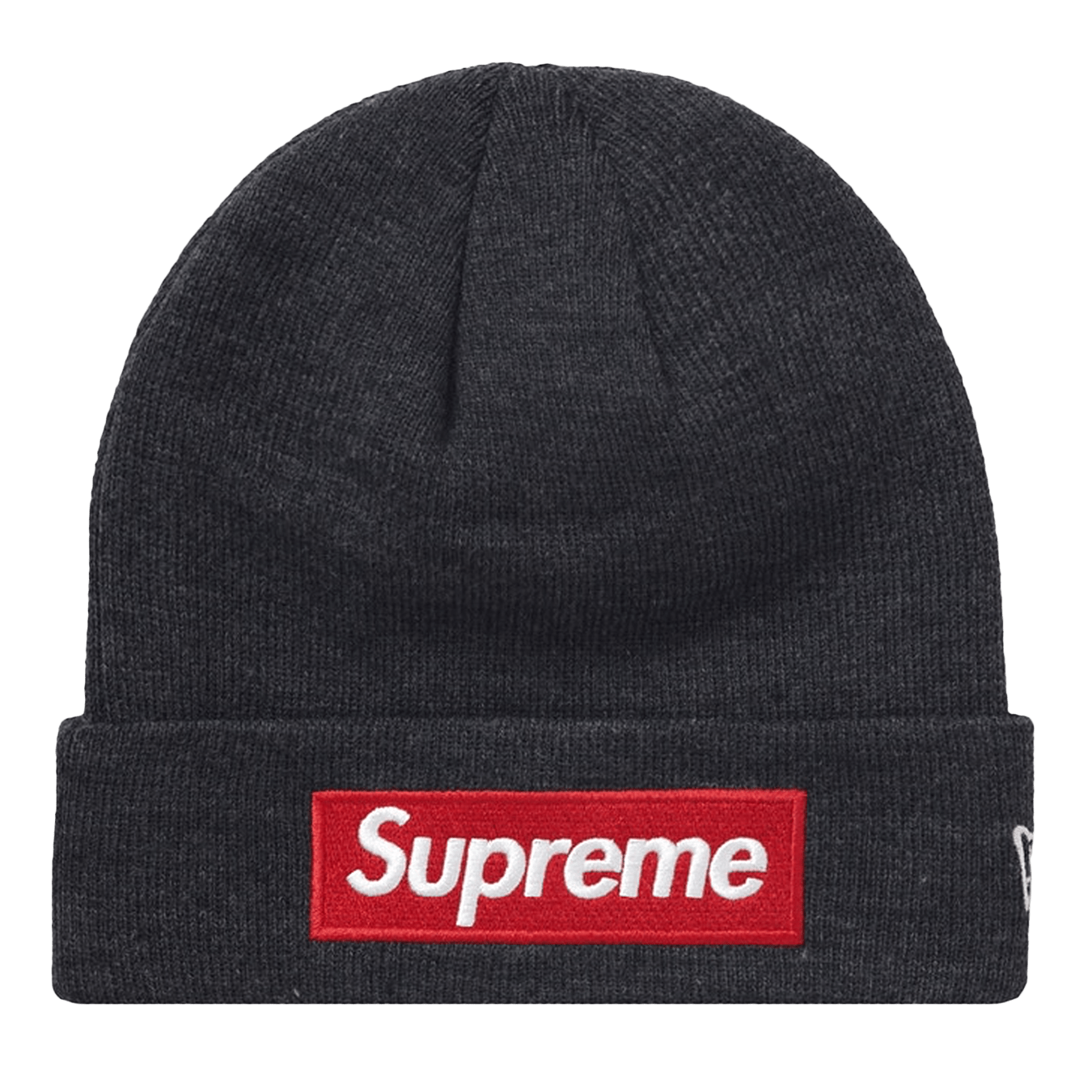 Supreme x New Era Box Logo Beanie 'Charcoal' - Kick Game