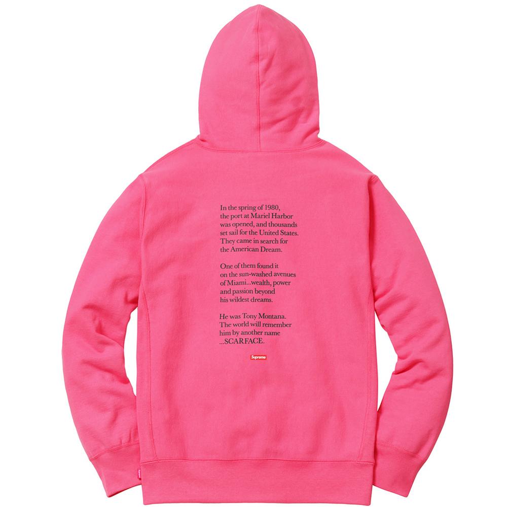 Supreme Scarface Friend Hooded Sweatshirt - Magenta - Kick Game