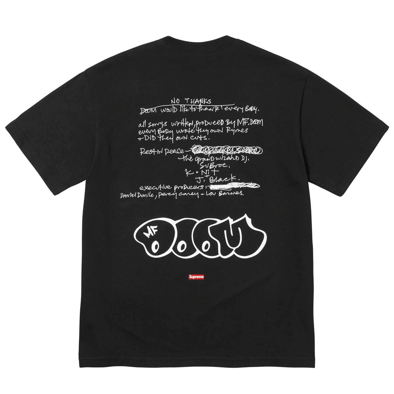 Supreme x MF DOOM tee 'Black' - Kick Game