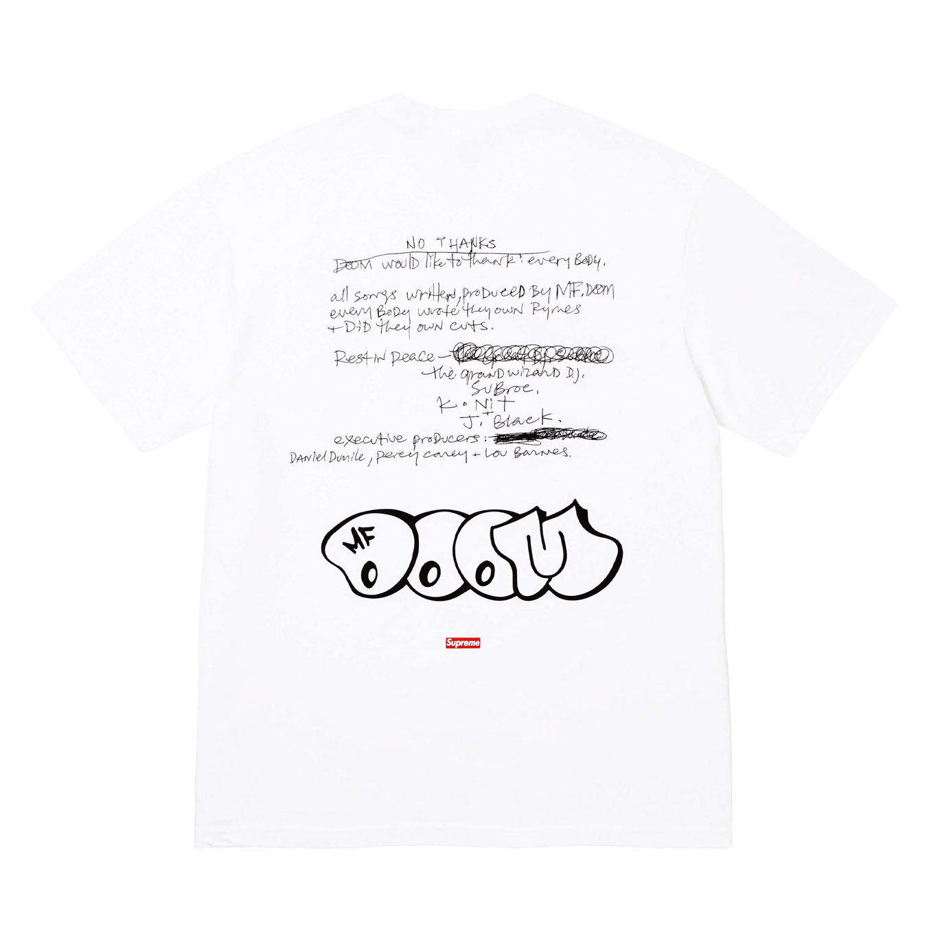 Supreme x MF DOOM tee 'White' - Kick Game