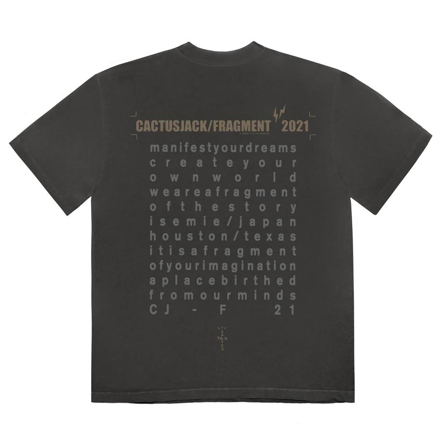 Cactus Jack by Travis Scott For Fragment Create Tee 'Black' - Kick Game
