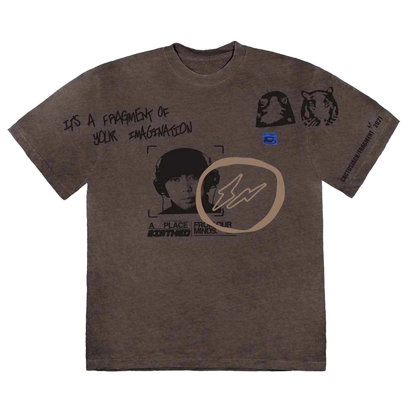Cactus Jack by Travis Scott For Fragment Hiroshi Tee 'Grey' - Kick Game