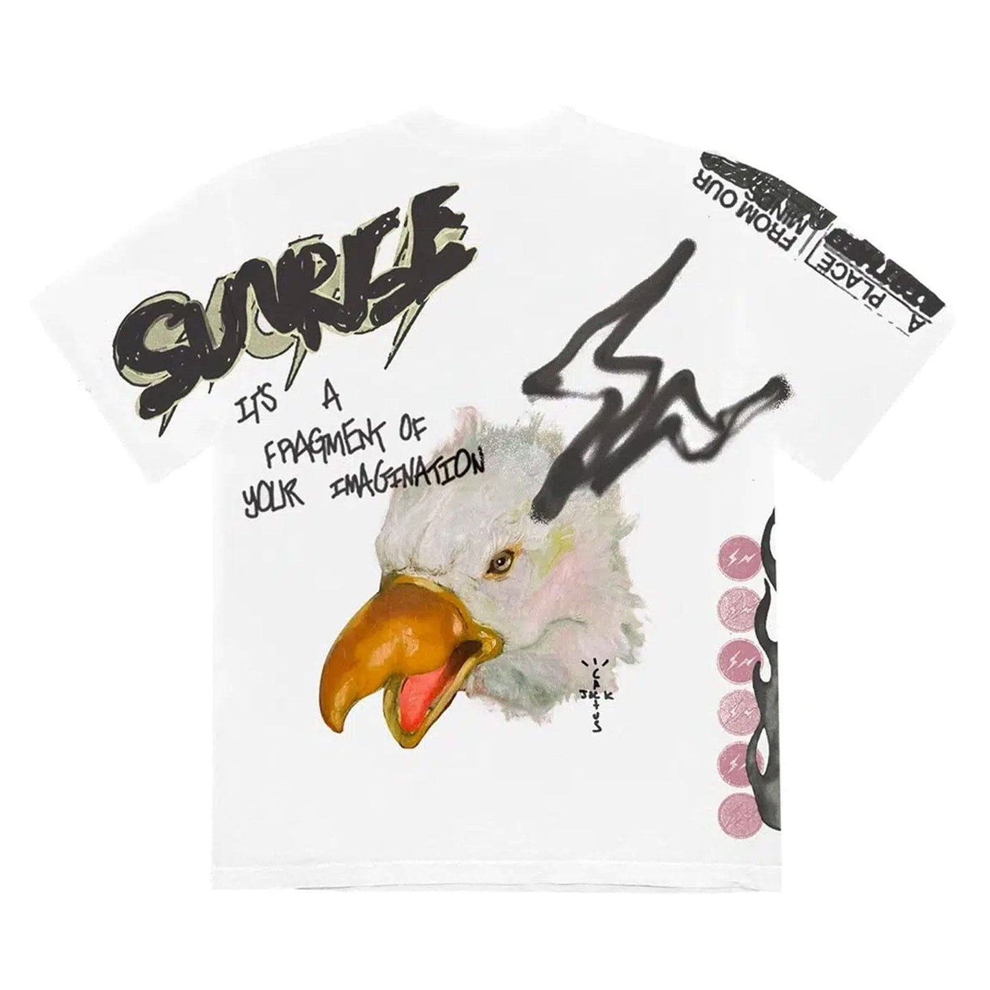 Travis Scott Cactus Jack For Fragment Sunrise Tee 'White' - Kick Game