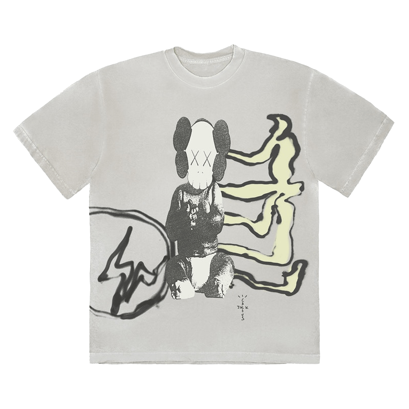 Travis Scott Cactus Jack + Kaws For Kaws Tee 'Aged Yellow' - Kick Game