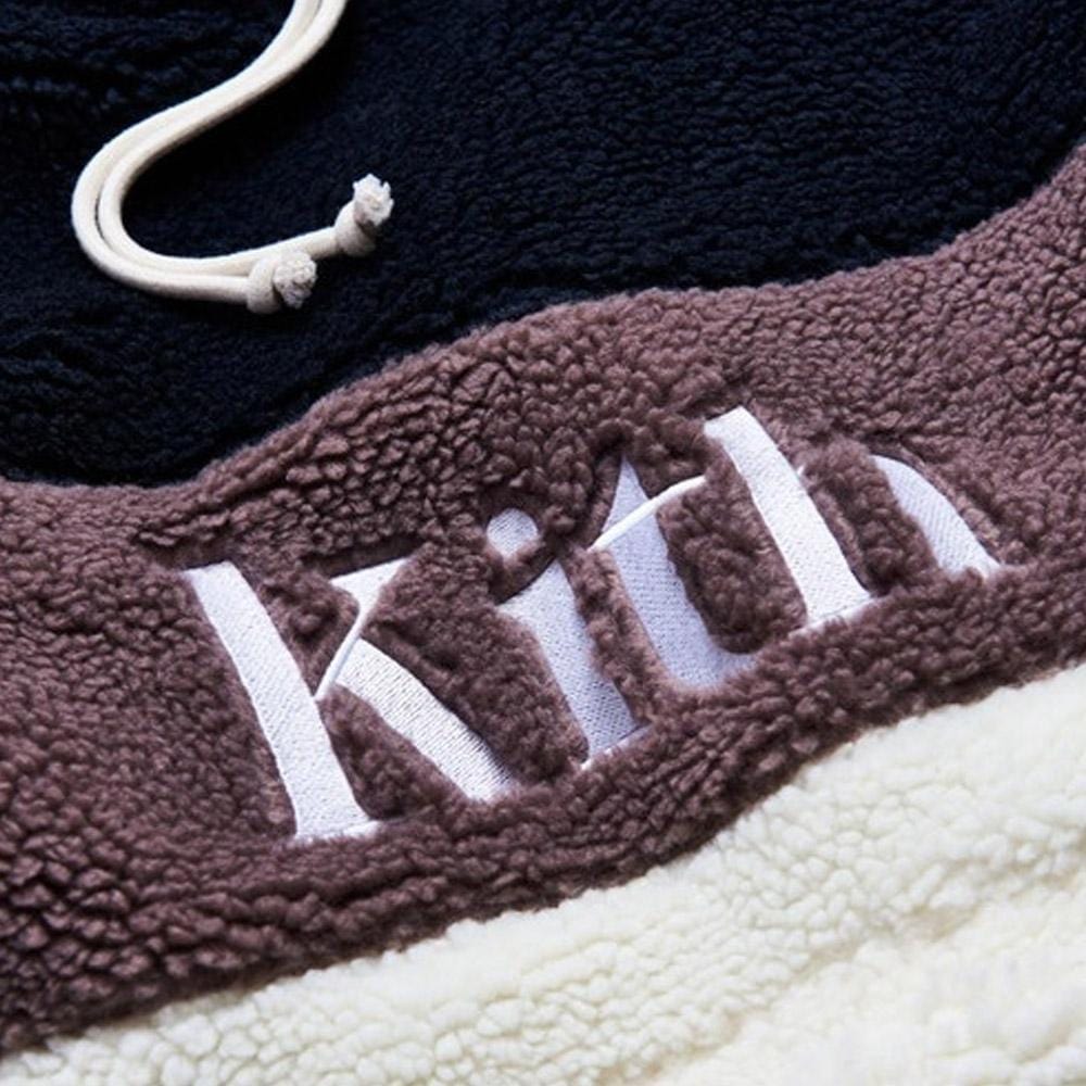Kith Sherpa Double Pocket Hoodie Mauve - Kick Game