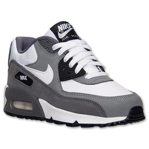 Nike Air Max 90 White-Cool Grey-Dark Grey - Kick Game