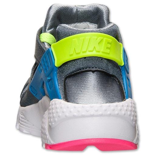 Nike Air Huarache Junior 'Dark Magnet Grey-Volt-Cobalt Blue' - Kick Game