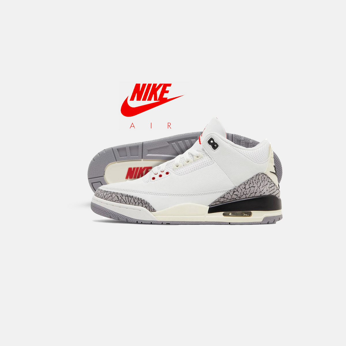 A Closer Look at the Air Jordan 3 ‘White Cement’