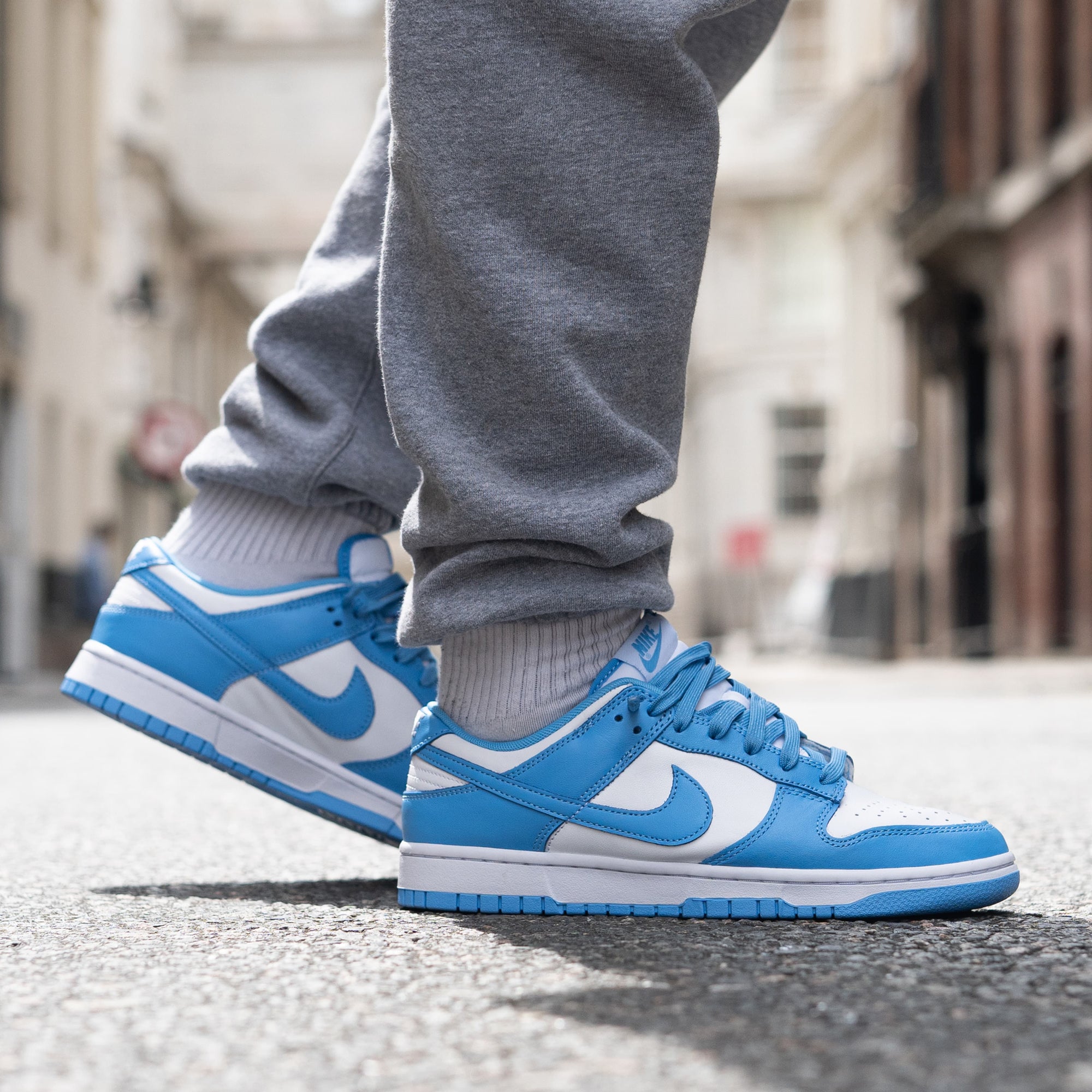 On-foot Look at the Nike Dunk Low 'University Blue'