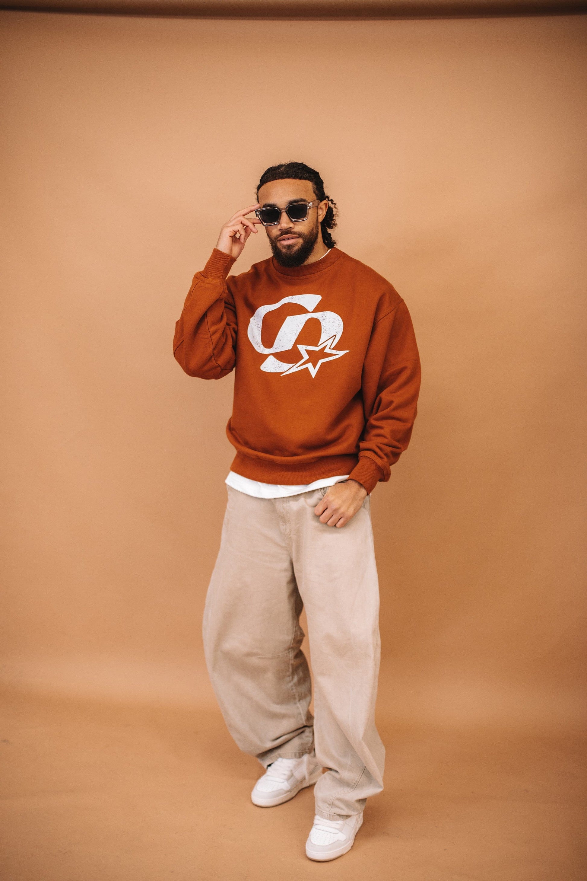 Cardair CD Star Sweatshirt - Burnt Orange - Kick Game