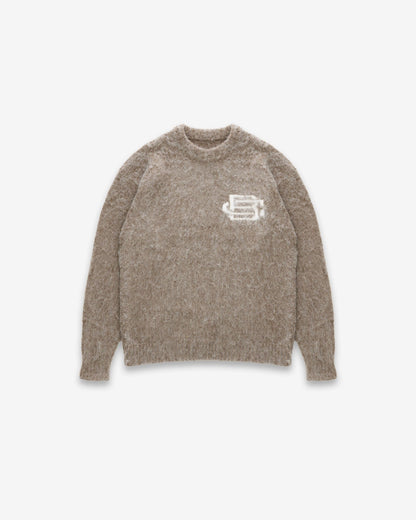 Mohair Knit BC Jumper - Taupe - Kick Game