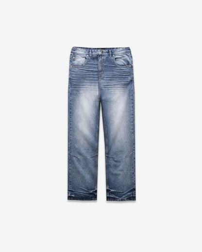 Relaxed Ripple Denim - Classic Blue - Kick Game