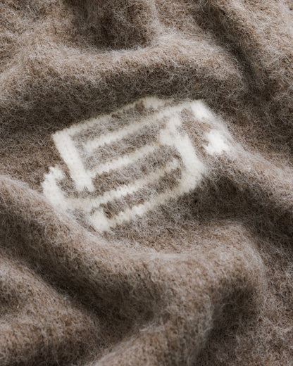 Mohair Knit BC Jumper - Taupe - Kick Game