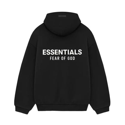 Fear of God Essentials Fleece Hoodie II 'Black' - Kick Game