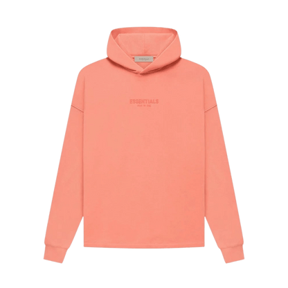 Fear of God Essentials Relaxed Hoodie 'Coral' - Kick Game