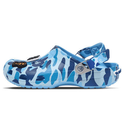Bape x Classic Clog 'ABC Camo - Blue' - Kick Game