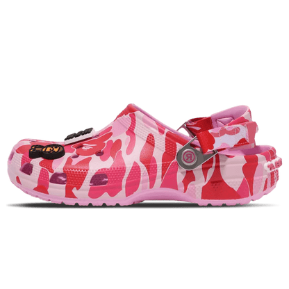 Bape x Classic Clog 'ABC Camo - Pink' - Kick Game