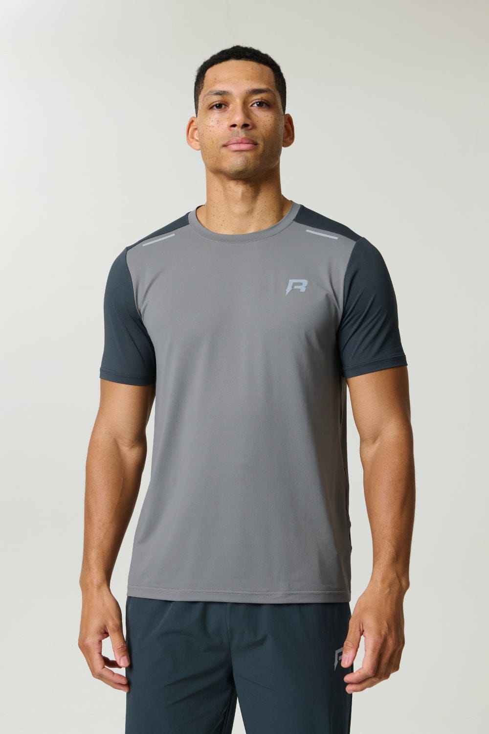 FLIGHT  T-SHIRT - GARGOYLE / ASH GREEN - Kick Game