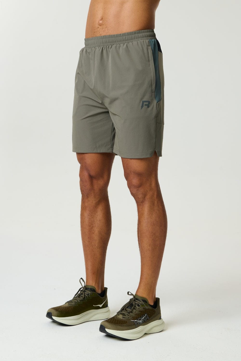 Vortex Shorts - Dark Moss/Grey Velvet - Kick Game