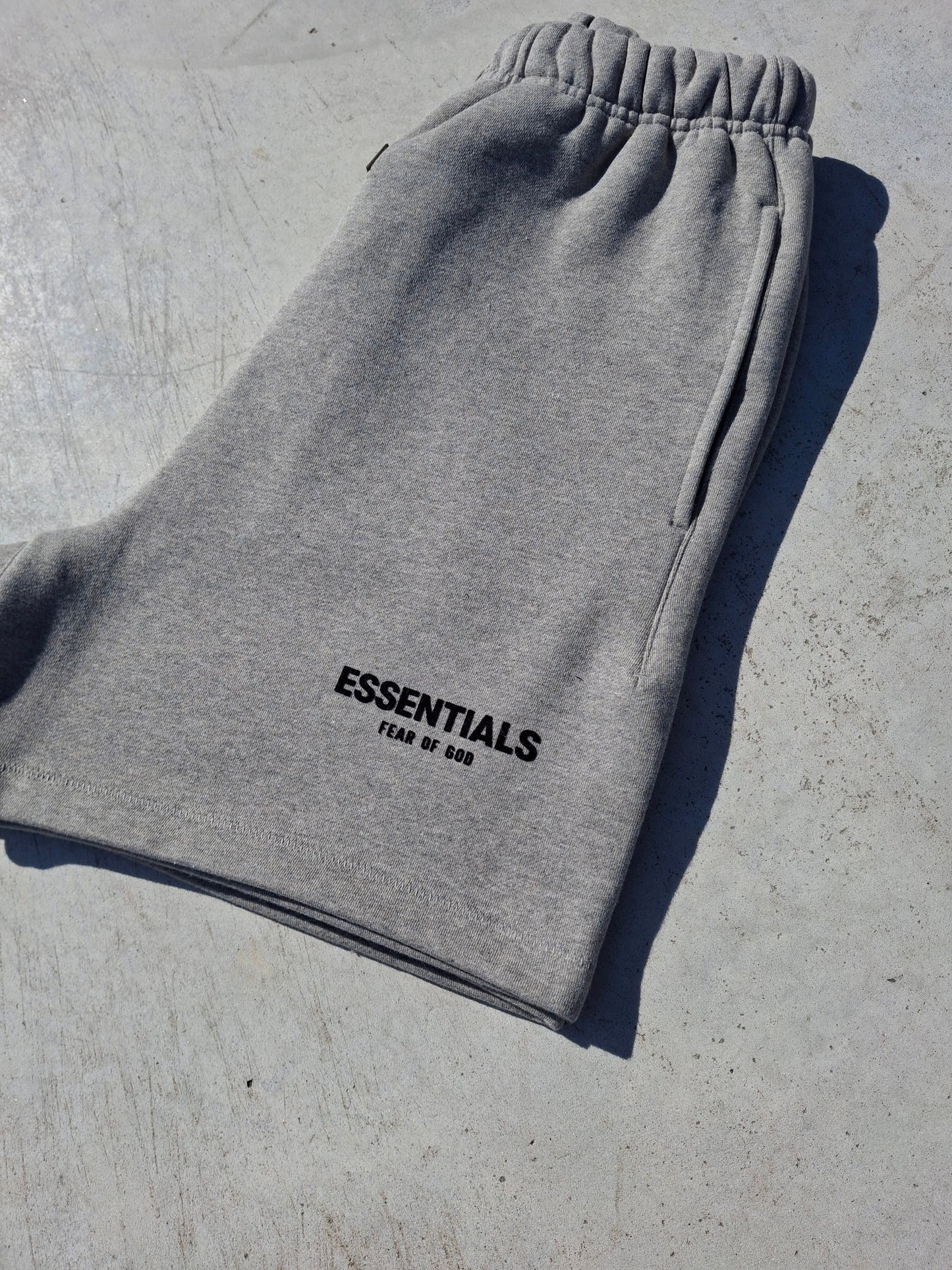 Fear of God Essentials Sweat Short 'Dark Oatmeal' (SS22) - Kick Game